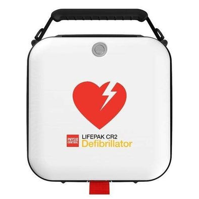 Cardio Partners Physio-Control LifePak CR2 AED Carry Case White and Red Color with Heart logo in front