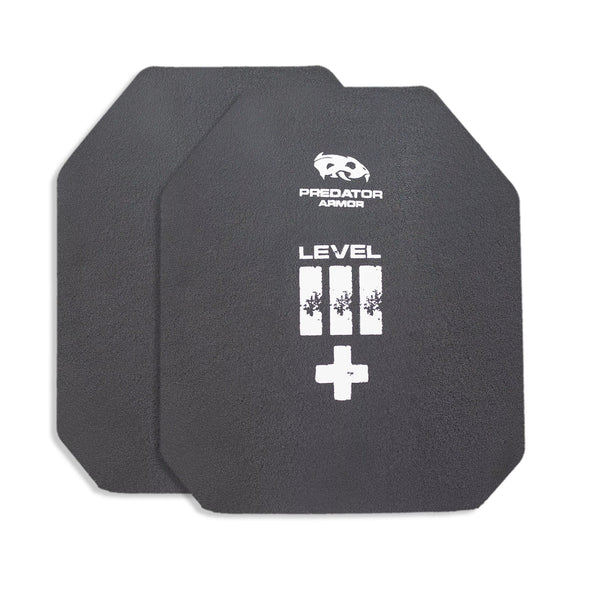Predator Armor Level III+ Shooters Cut Set of Two (Front & Back) - Bulletproof Zone