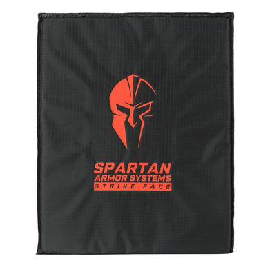 Front side of Spartan Level IIIA Flex Fused Core 11x14 Soft Backpack Armor in Black