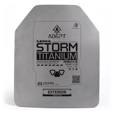Adept Armor Storm Titanium Level IIIA Standalone Up-Armorable Hard Armor Plate