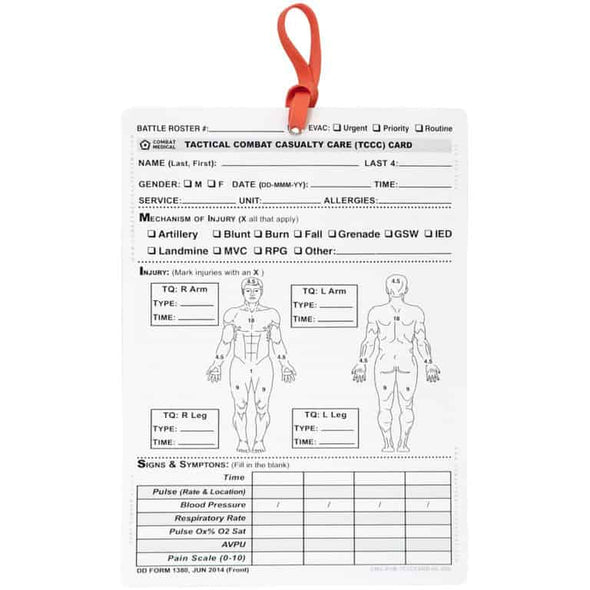 Combat Medical Mojo® DD-1380 White Card
