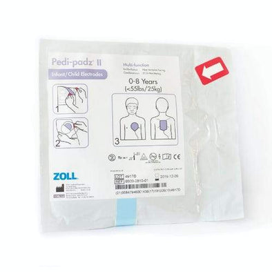 Cardio Partners Zoll Pedi-Padz II White Color with instructions how to use